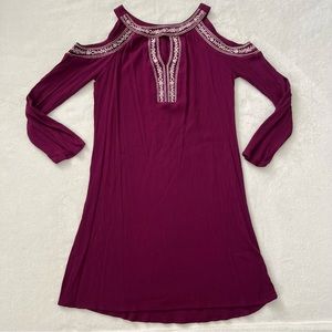 Women Time and Tru Embroidered Dress